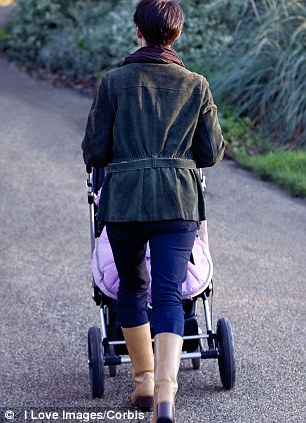 Care: A mother is taking the Government to court to win the right to receive maternity pay. File picture